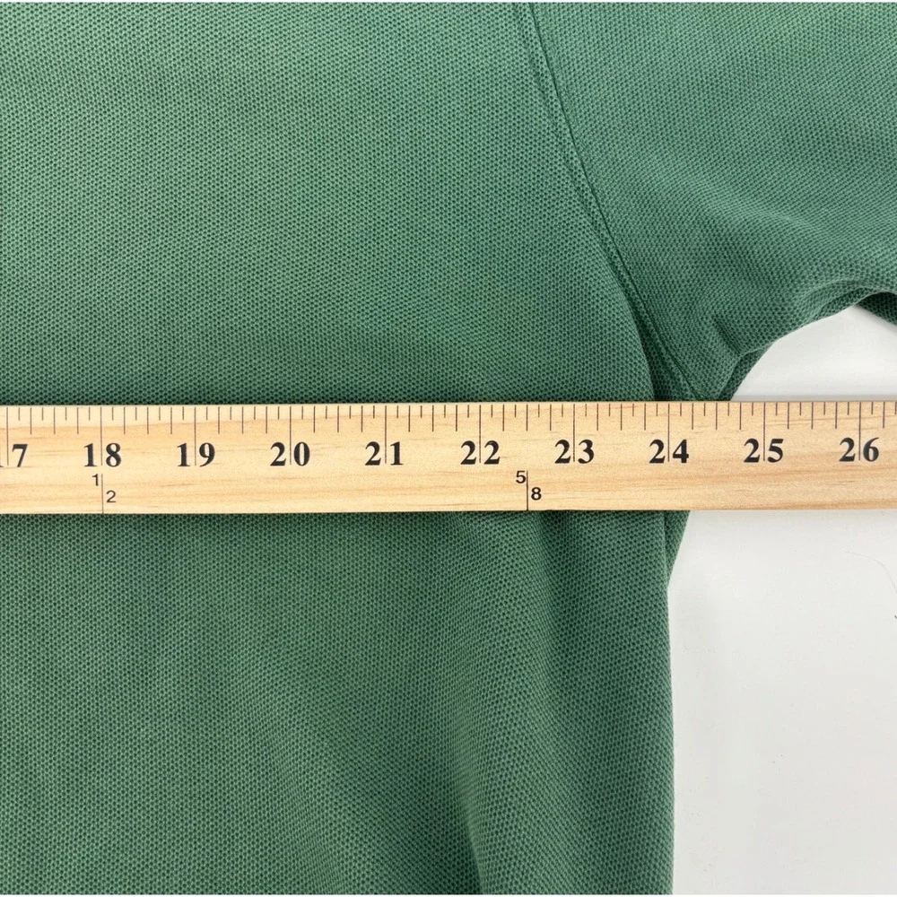 L.L. Bean Polo Shirt Mens XL Blue Green Double L Pique Cotton Lot 2